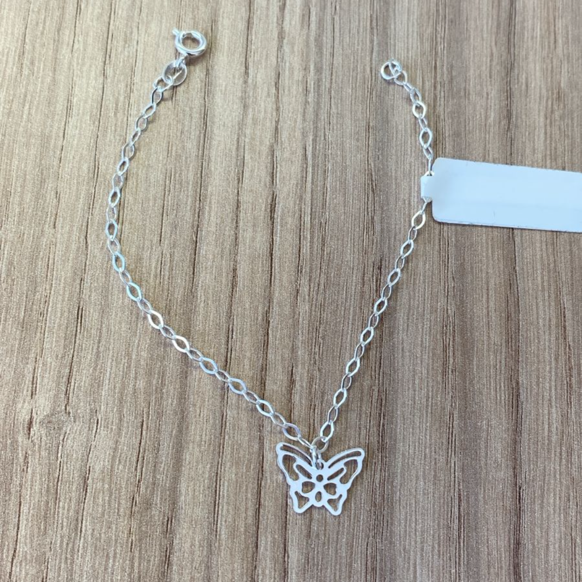Pulseira Borboleta Vazada em Prata 925