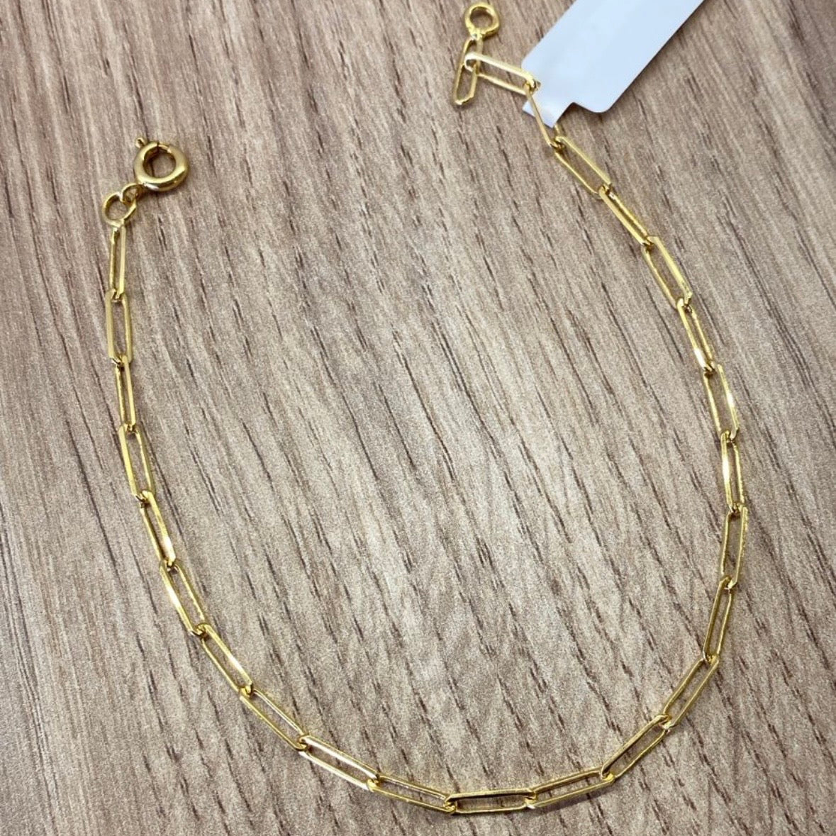 Pulseira Masculina Banhada a Ouro Elo Cartiêr Slim