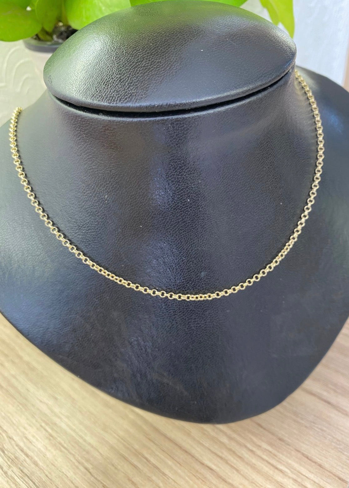 Corrente Elo Português Banhada a Ouro – 50cm