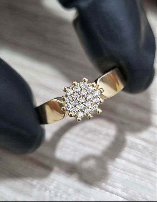 Anel Chuveirinho Hexágono (Moeda Antiga)