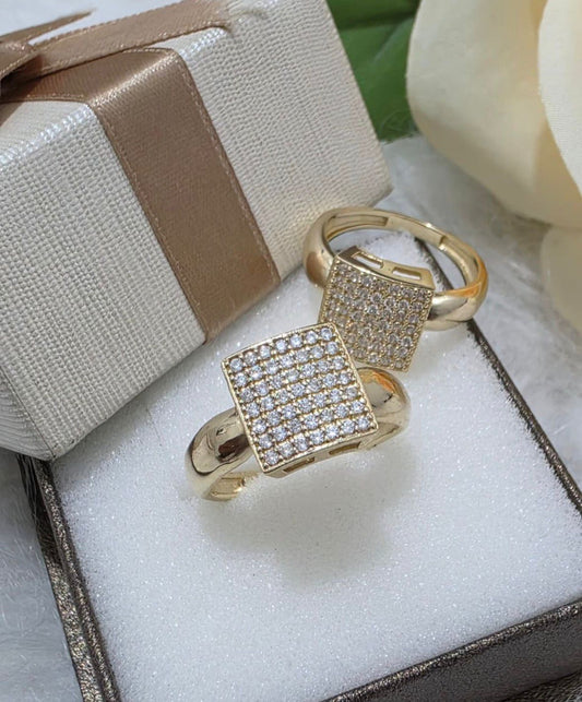 Anel chuveirino Dubai Square Luxo- Moeda antiga