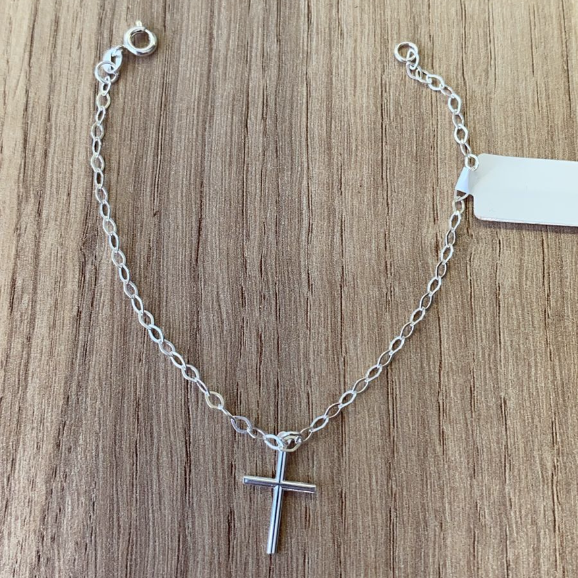 Pulseira Cruz em Prata 925