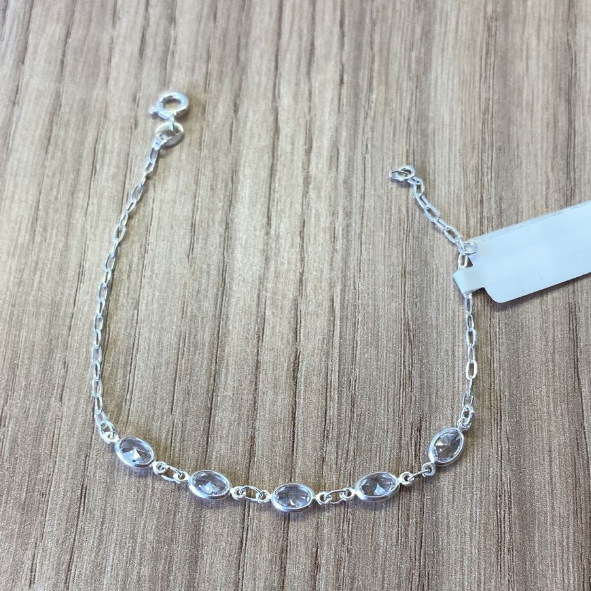 Pulseira Cristais em Prata 925 – 18cm