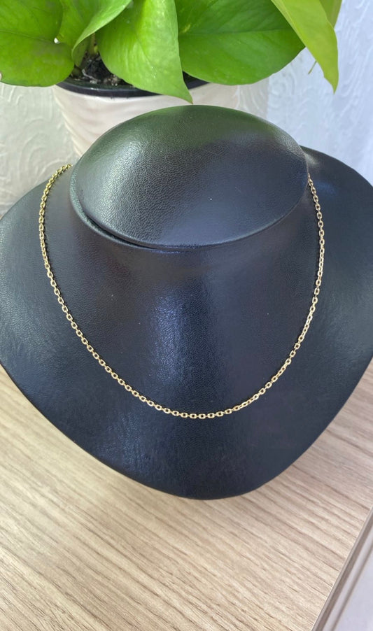 Corrente Cartier Cadeado 45cm Banhada a Ouro