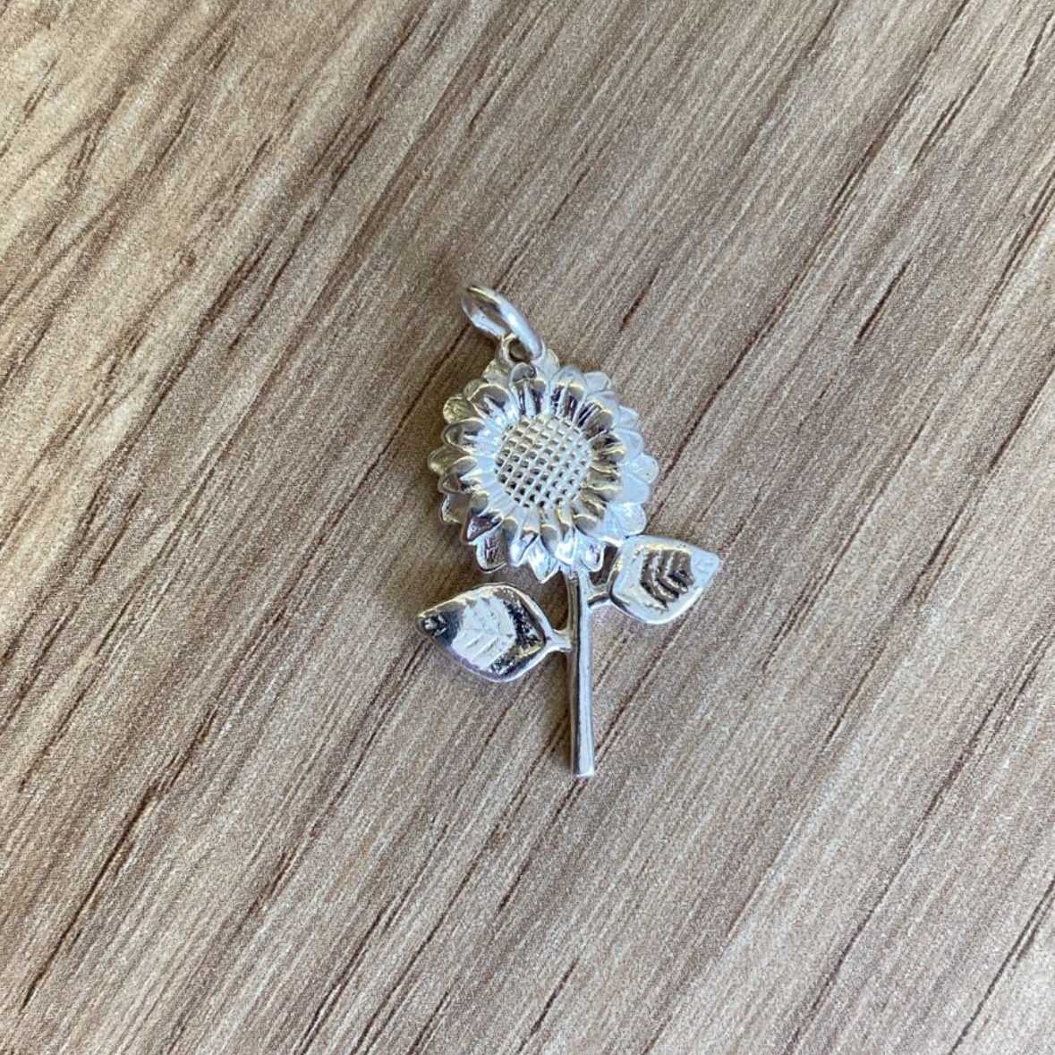 Pingente Girassol – Prata 925 M