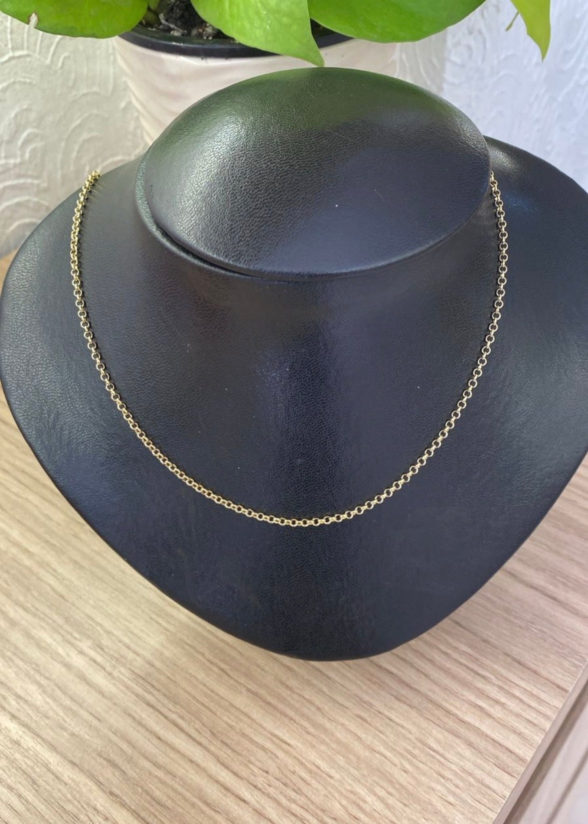 Corrente Elo Português 50cm Banhada a Ouro