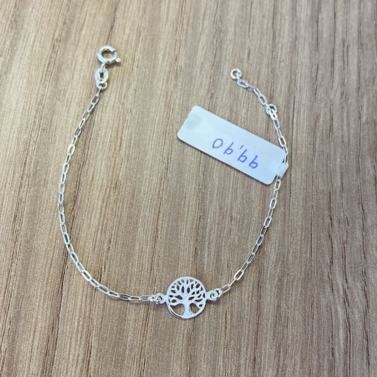 Pulseira Árvore da Vida Minimalista em Prata 925