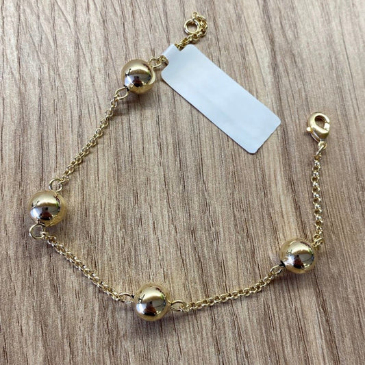 Pulseira Esferas Clássica Gold banhada a ouro