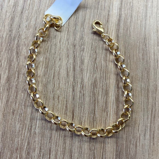 Pulseira Elo Português Tradicional
M banhada a ouro
