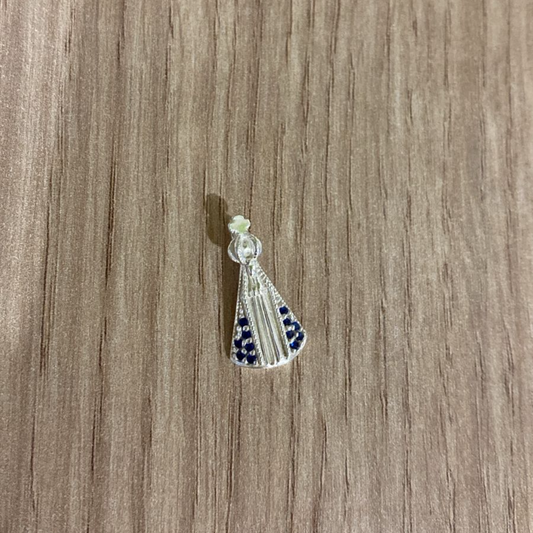 Pingente Nossa Senhora Aparecida com Pedras – Prata 925