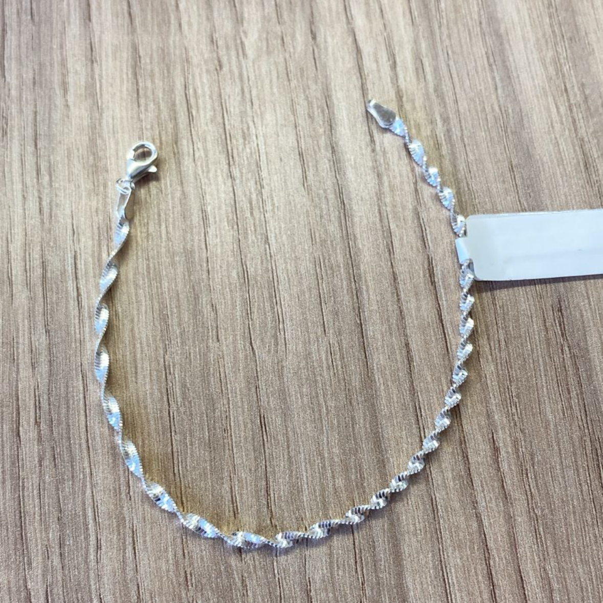 Pulseira Espiral em Prata 925 – 18cm