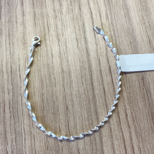 Pulseira Espiral em Prata 925 – 18cm