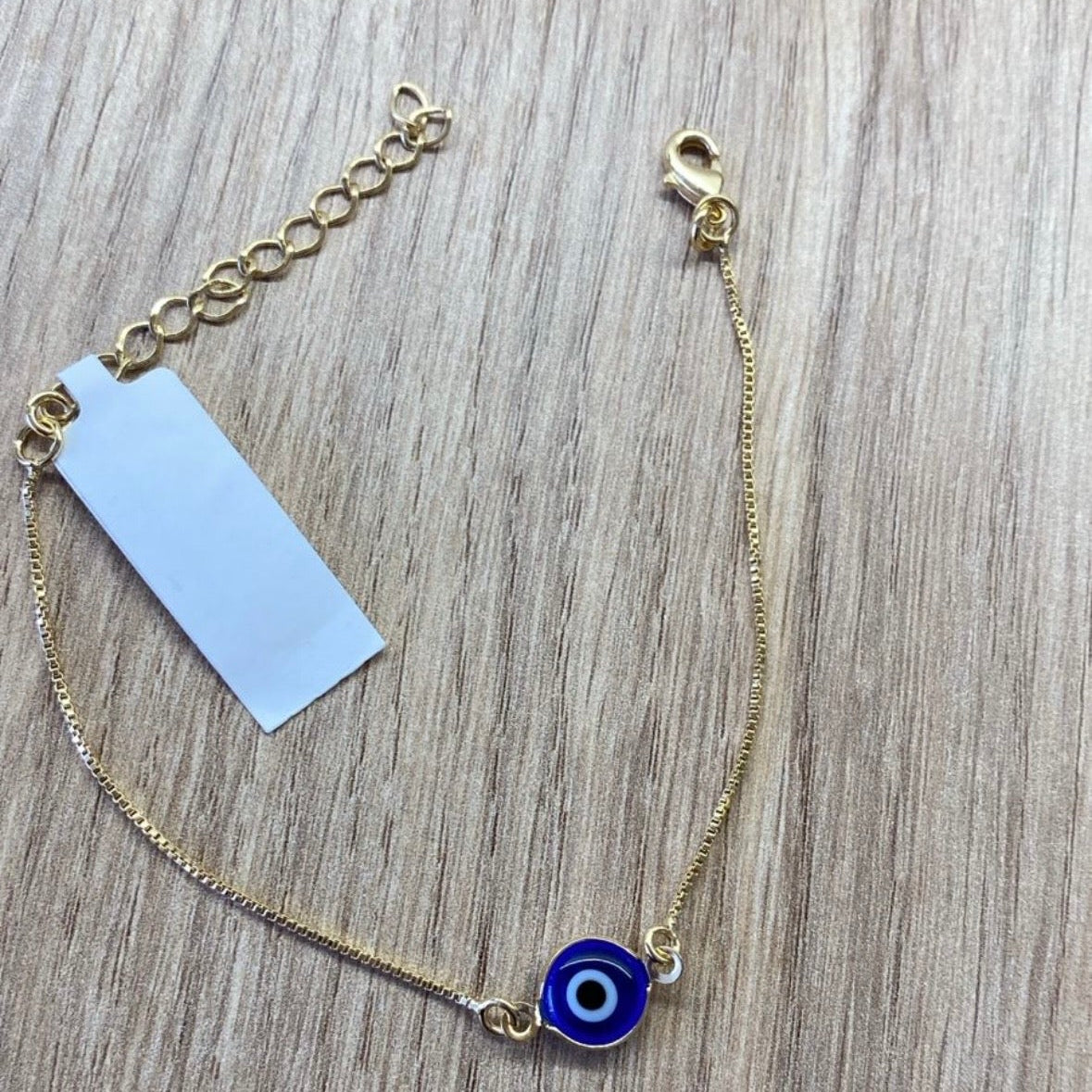 Pulseira Olho Grego Delicada banhada a ouro