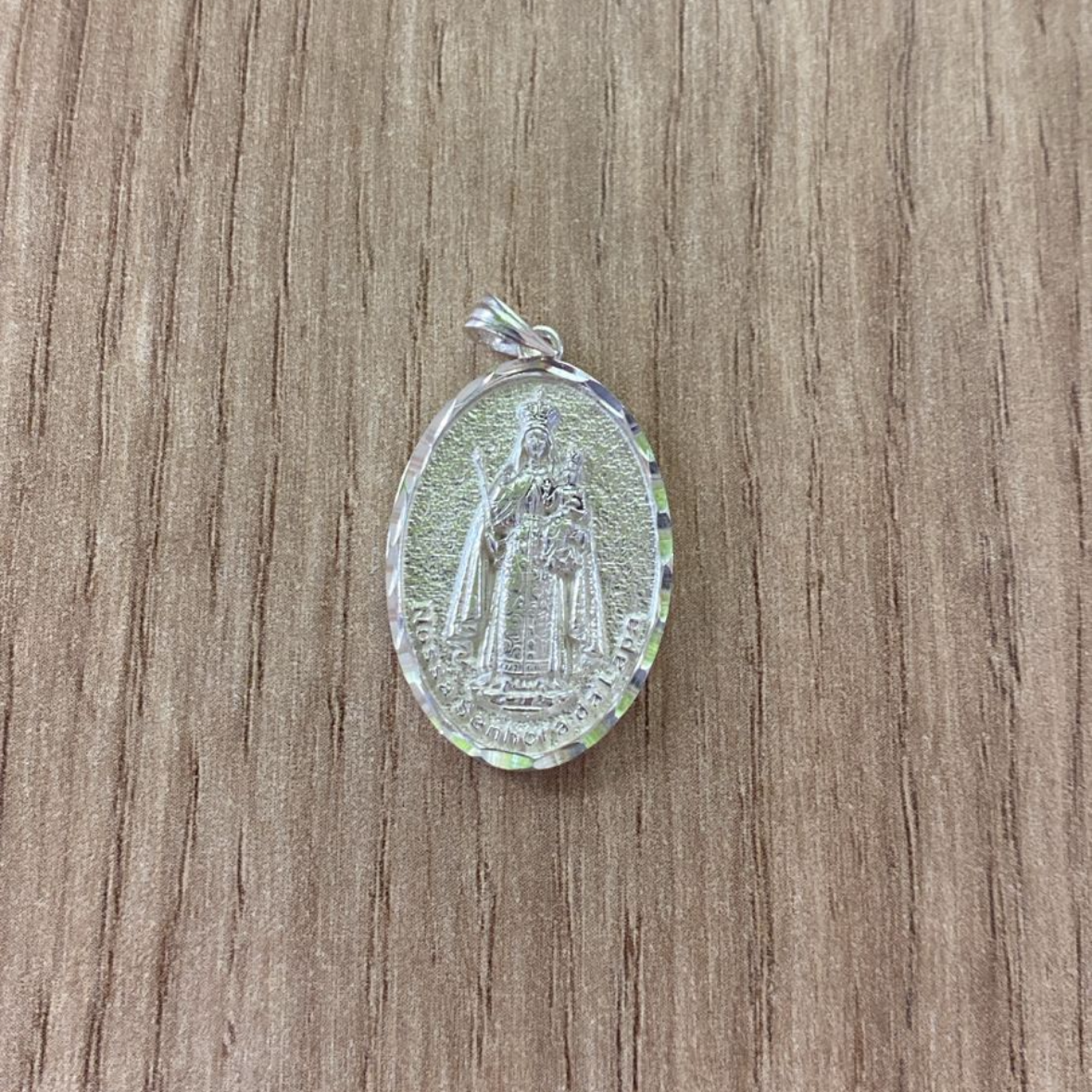 Pingente Medalha Nossa Senhora da Lapa- Religiosa em Prata 925