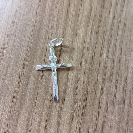 Pingente Cruz com Cristo INRI em Prata 925