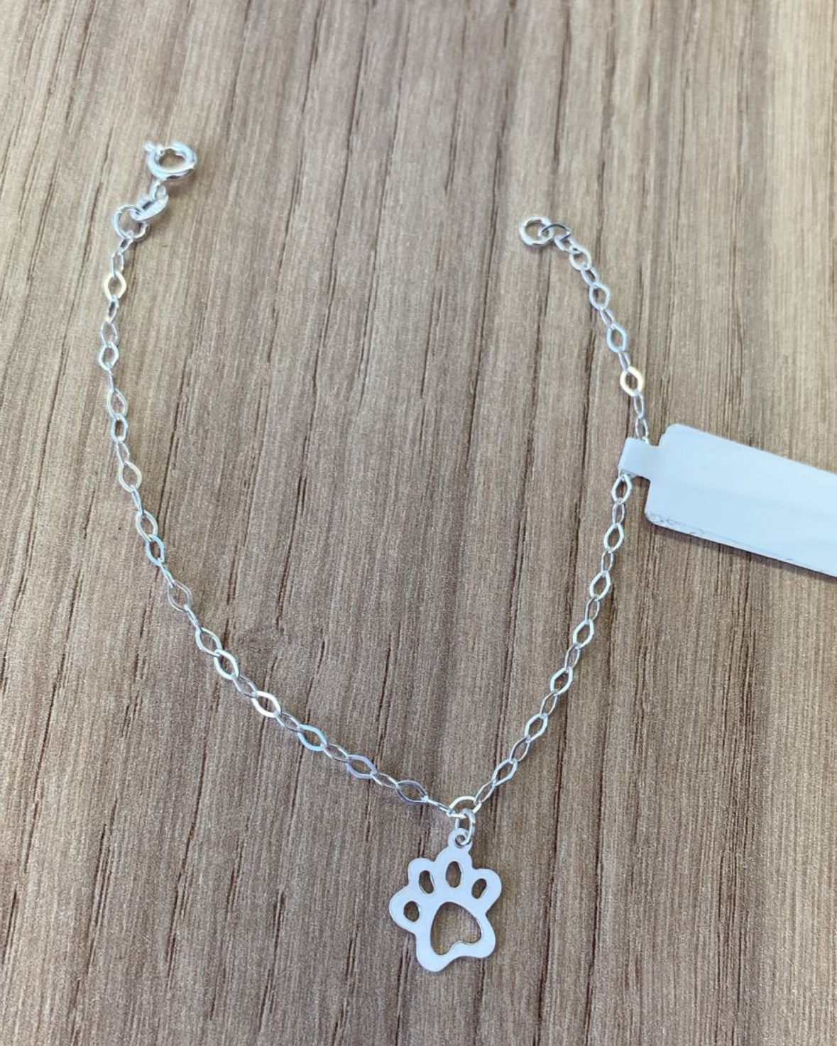 Pulseira Patinha Pet em Prata 925