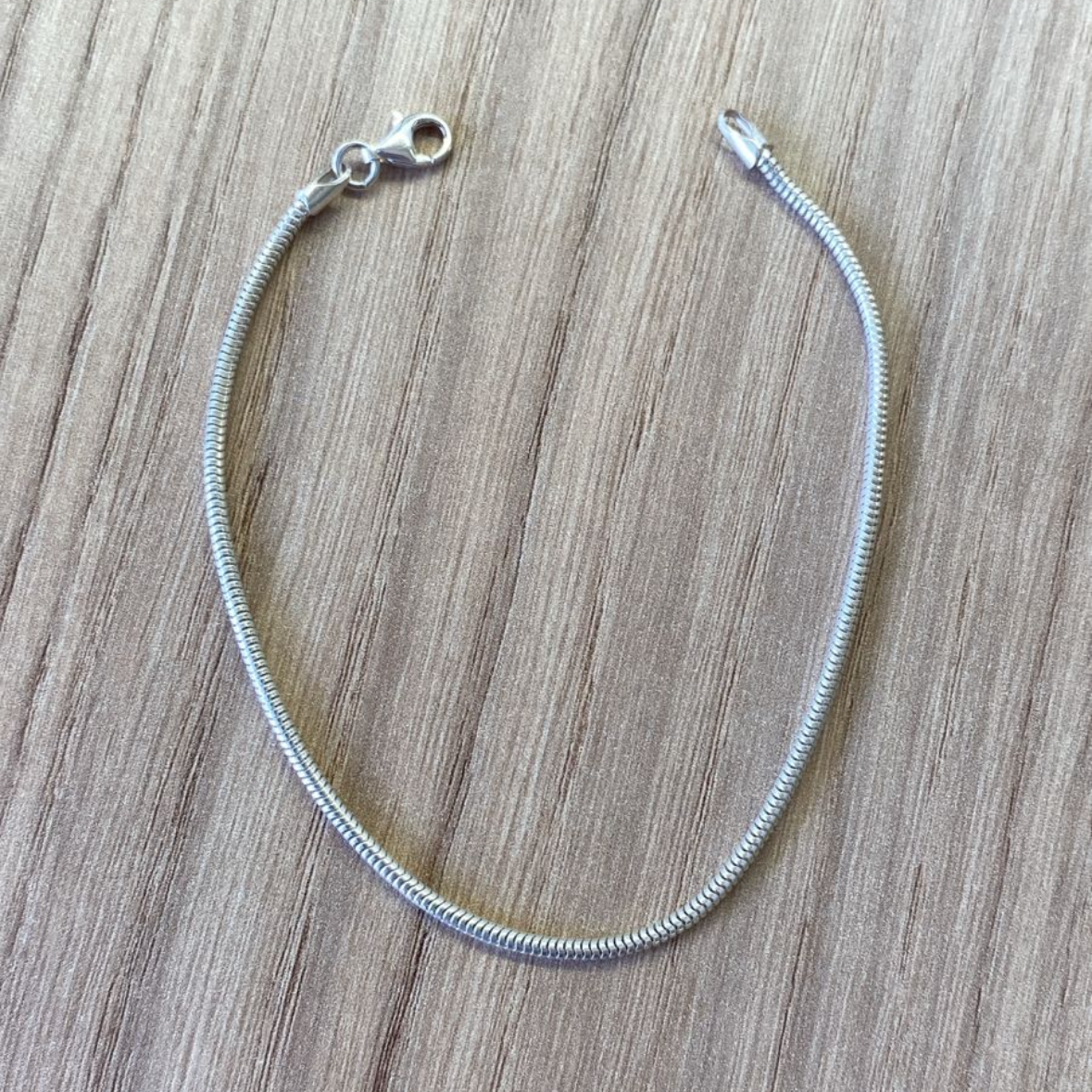 Pulseira rabo de rato em Prata 925