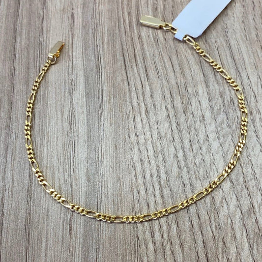 Pulseira Masculina Banhada a Ouro 3x1 Fígado