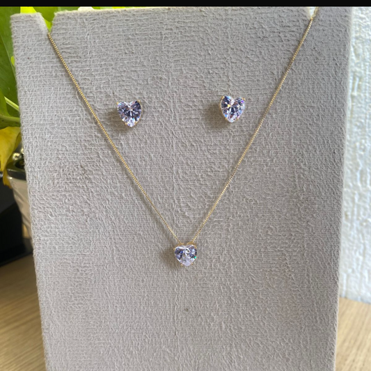 Conjunto Coração em Zircônia