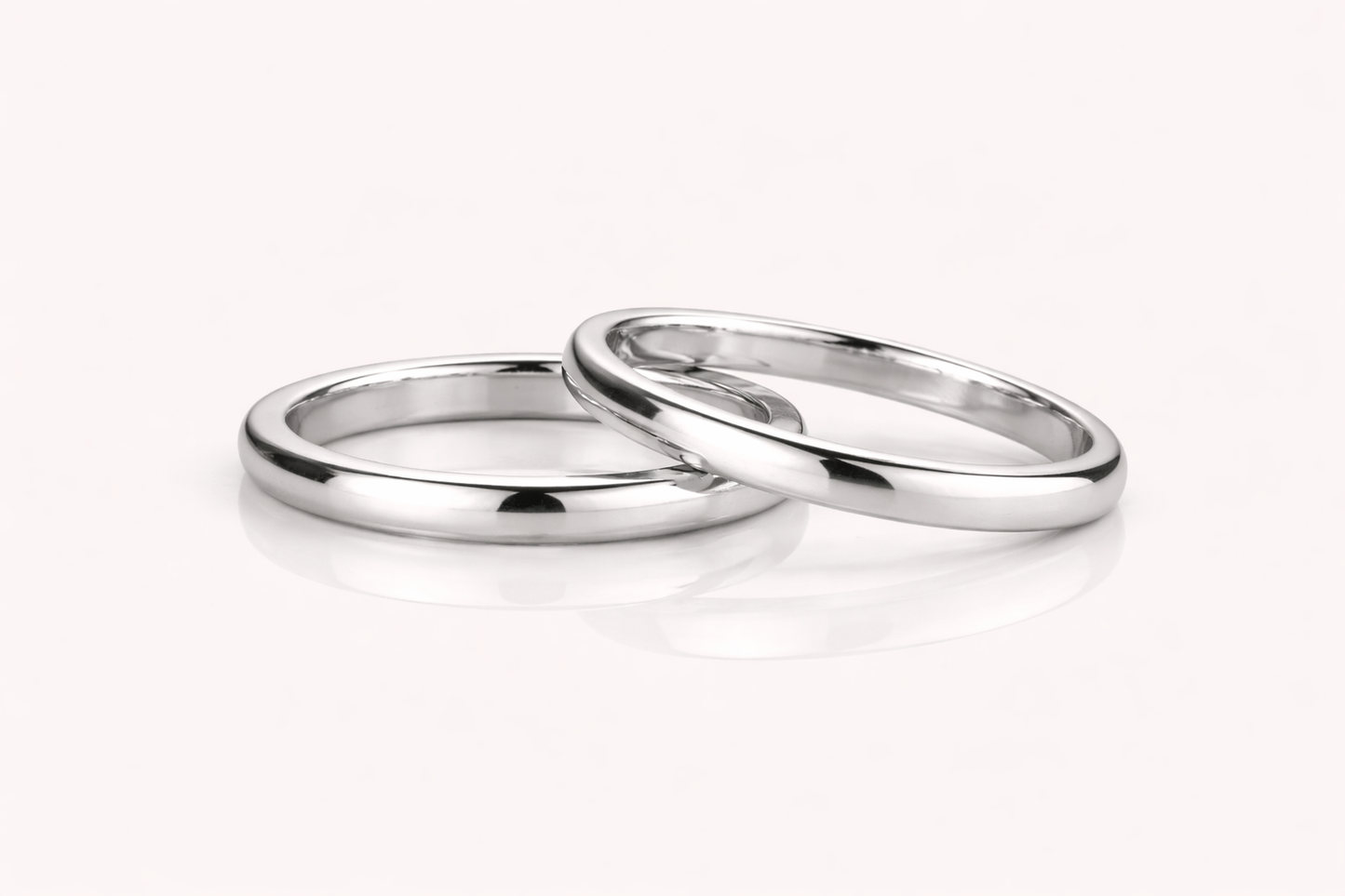 Aliança Meia Cana em Prata 925 – 2mm Aprox. 3g